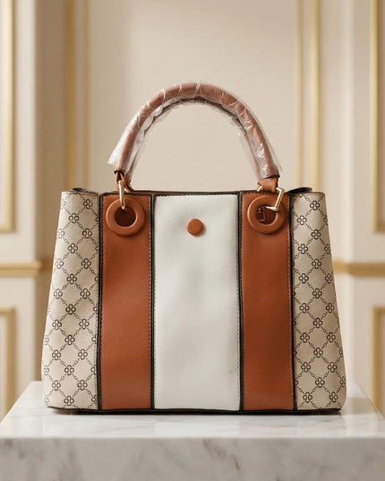 Chic Tri-Tone Monogram Tote Bag