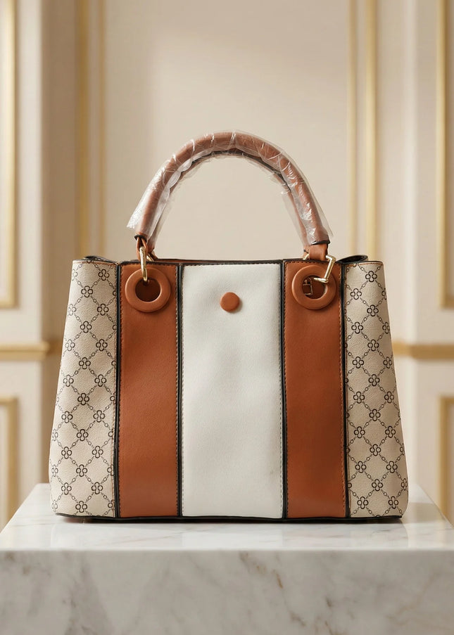 Chic Tri-Tone Monogram Tote Bag