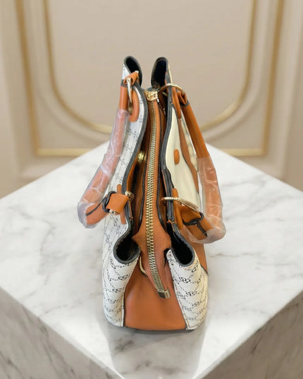 Chic Tri-Tone Monogram Tote Bag