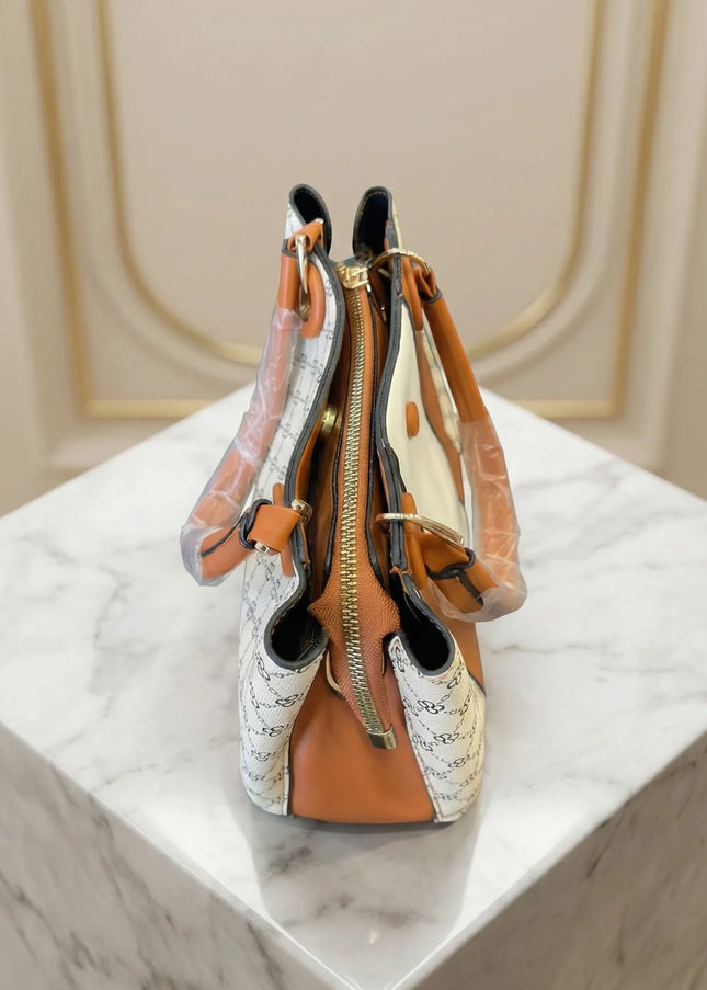 Chic Tri-Tone Monogram Tote Bag