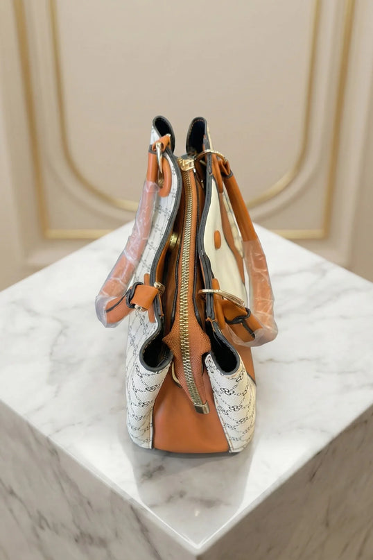 Chic Tri-Tone Monogram Tote Bag