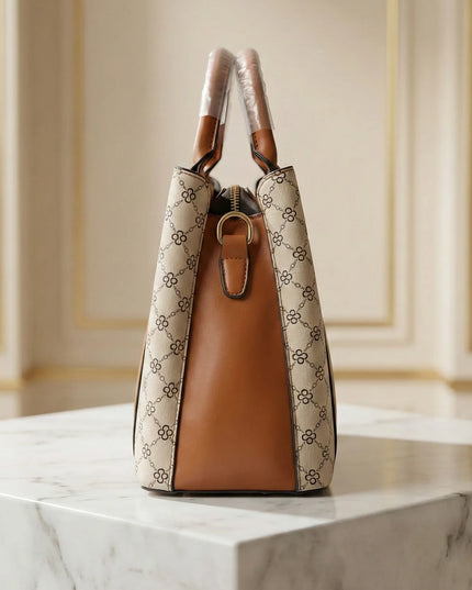 Chic Tri-Tone Monogram Tote Bag