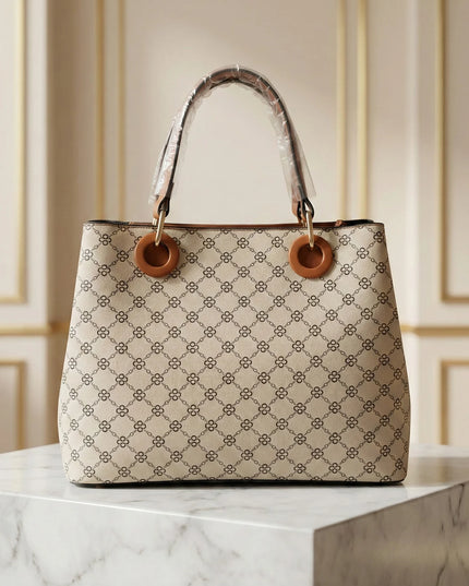 Chic Tri-Tone Monogram Tote Bag