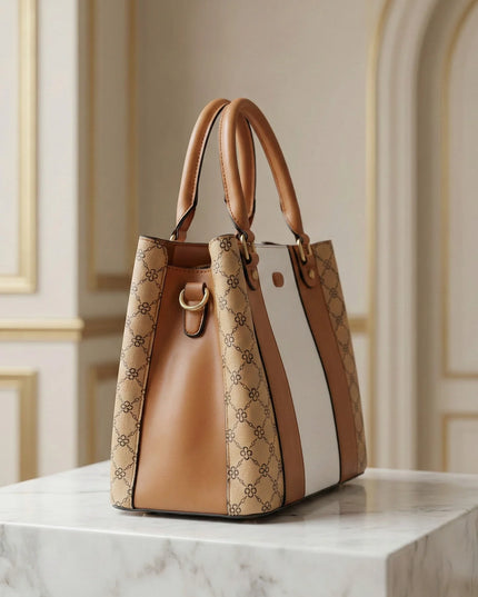 Chic Tri-Tone Monogram Tote Bag