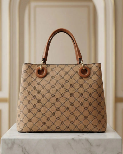 Chic Tri-Tone Monogram Tote Bag
