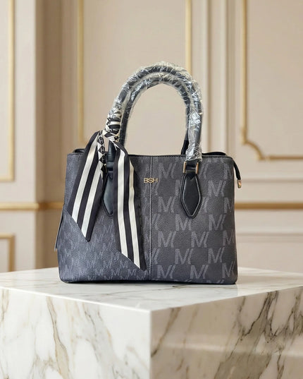 Signature Monogram Satchel