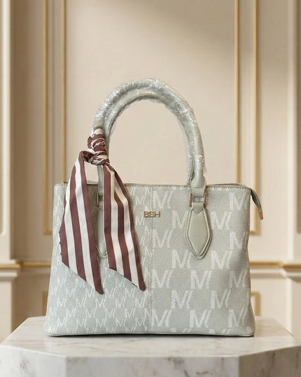 Signature Monogram Satchel