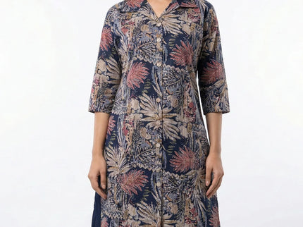 Botanical Print Shirt-Kurti