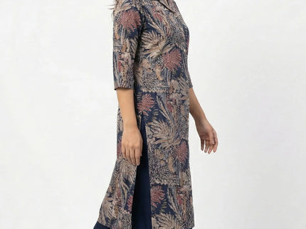 Botanical Print Shirt-Kurti