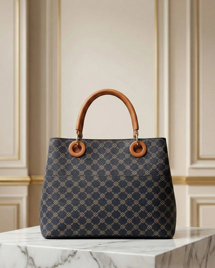 Chic Tri-Tone Monogram Tote Bag