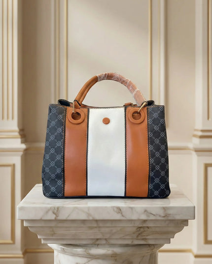 Chic Tri-Tone Monogram Tote Bag