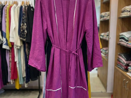 The Textured Contrast Kimono