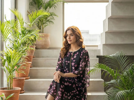 Effortless Floral Kaftan Dress