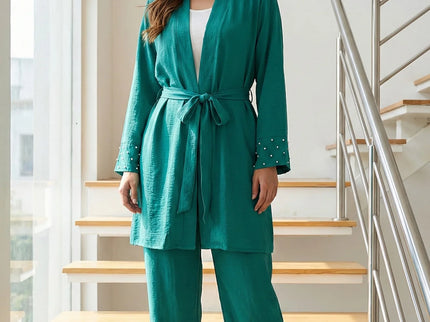 Embellished Tie-Waist Co-ord Set