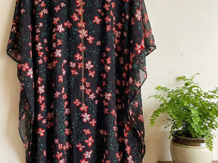 Effortless Floral Kaftan Dress