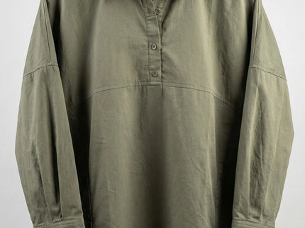 Contemporary Collared Tunic with Side Button Detail