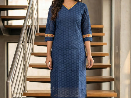 Textured fabric with all-over perforated geometric design Top