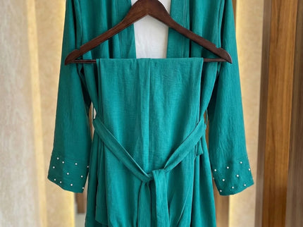 Embellished Tie-Waist Co-ord Set