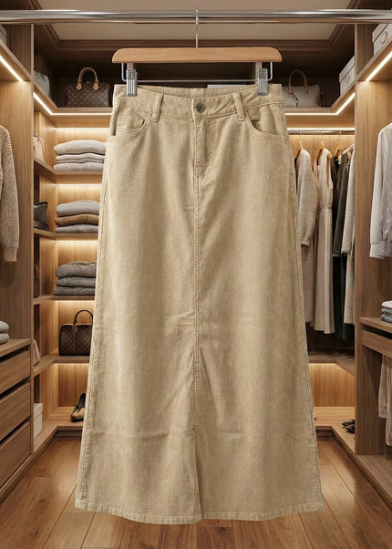 Modest Structured Floor-Length Skirt