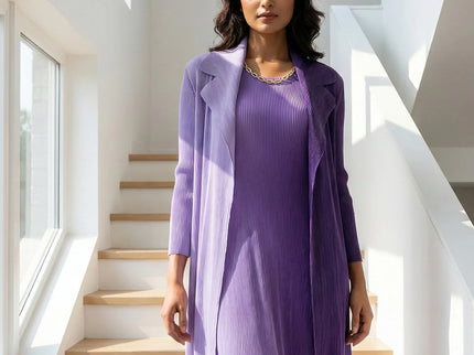 The Luxe Plisse Jacket & Dress Ensemble