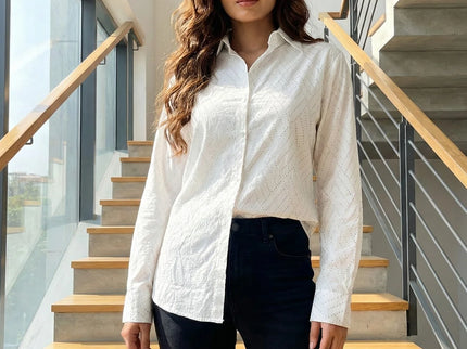 The Noir Diamond Dotted Button-Down Shirt