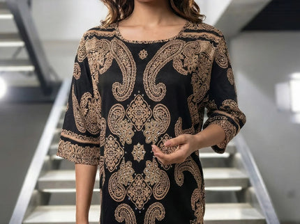 Elegant Ornamental Paisley Tunic