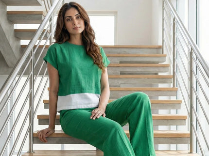 Green Layered Co-ord Set