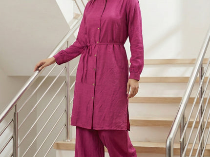 Vibrant Pink Modest Co-Ord Set