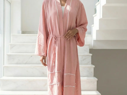 The Textured Contrast Kimono