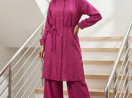 Vibrant Pink Modest Co-Ord Set