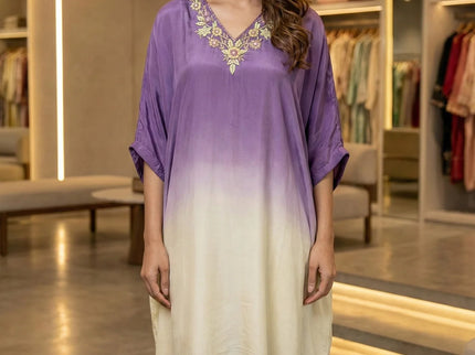 Luxurious Embroidered Kaftan Co-ord Set