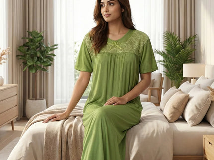Classic Lace-Accent Nightgown