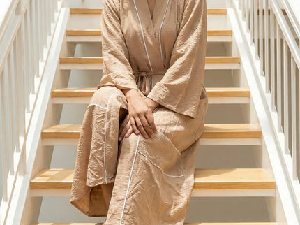 The Textured Contrast Kimono