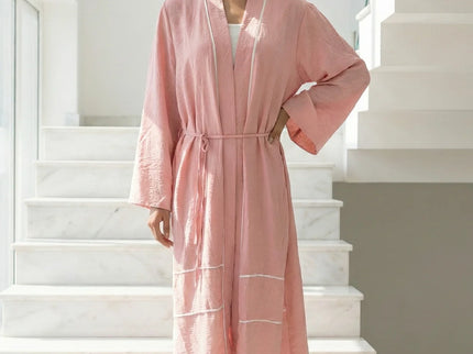 The Textured Contrast Kimono