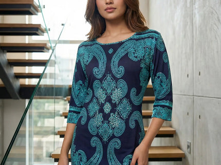 Elegant Ornamental Paisley Tunic