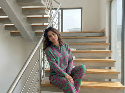 Abstract Print Relaxed Fit Co-ord Set