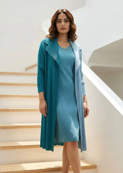 The Luxe Plisse Jacket & Dress Ensemble