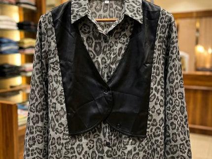 Urban Chic Leopard Print Shirt