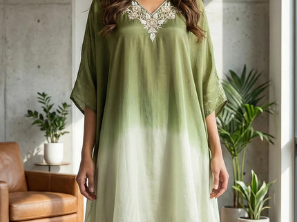 Luxurious Embroidered Kaftan Co-ord Set