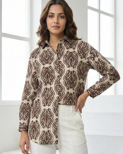 Signature Print Tunic Shirt